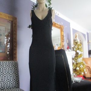 ARMANI COLLEZIONI BLACK GLITTER DRESS